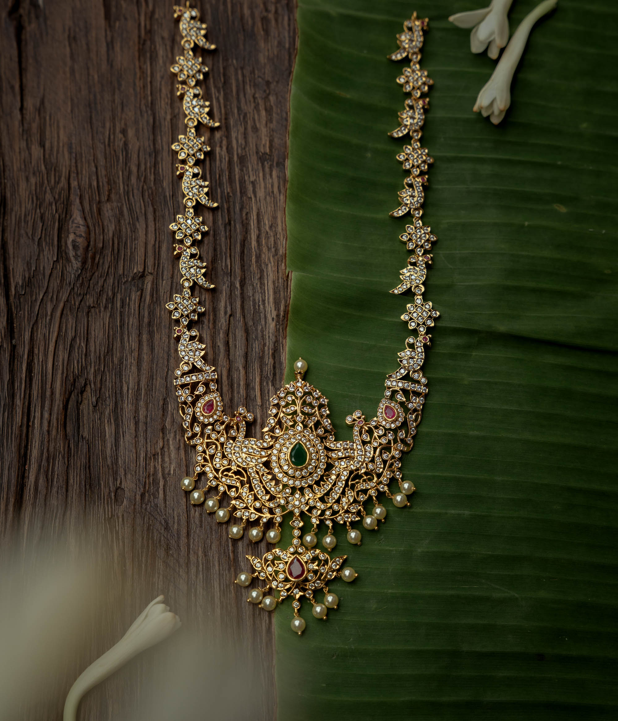 Red green Swarovski dream necklace