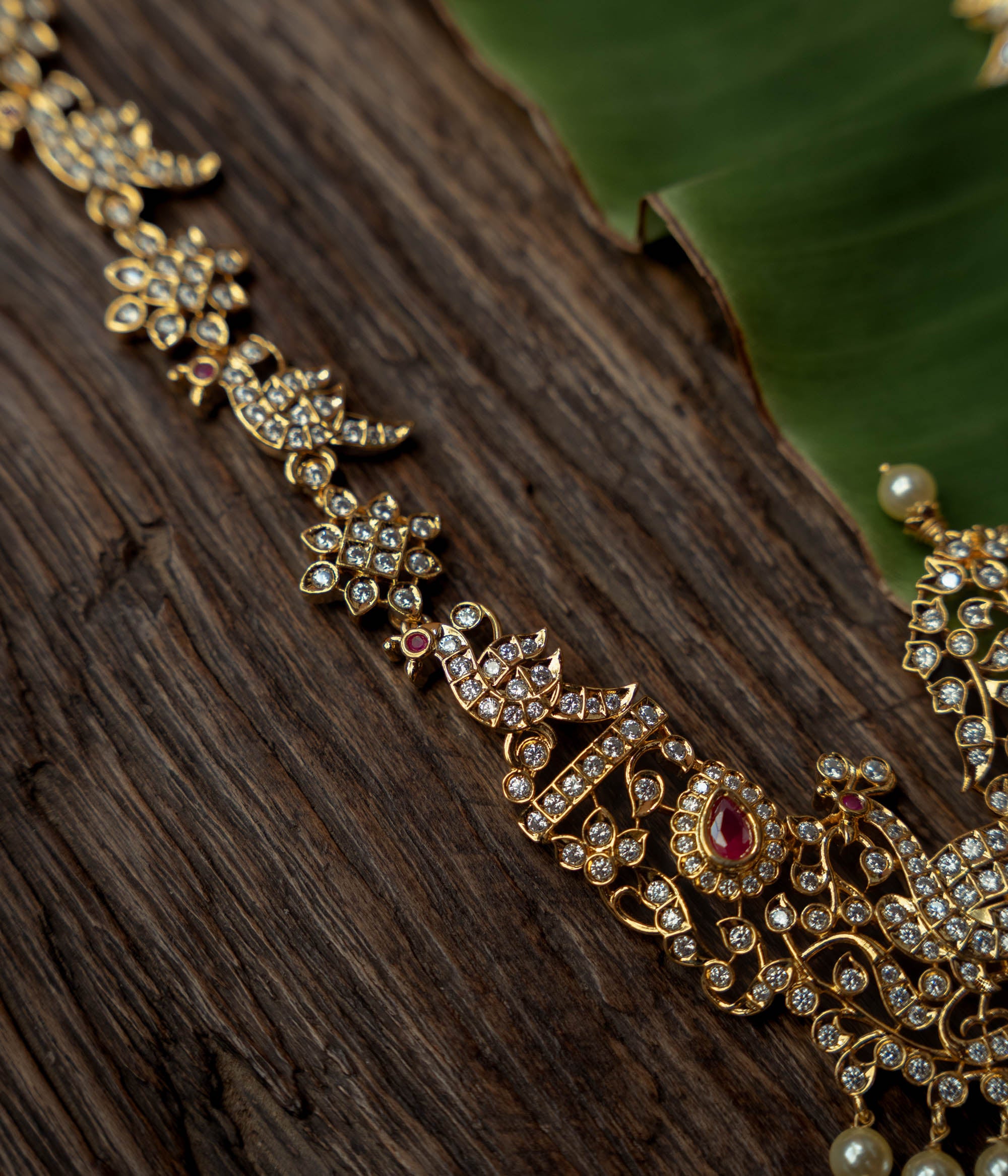 Red green Swarovski dream necklace