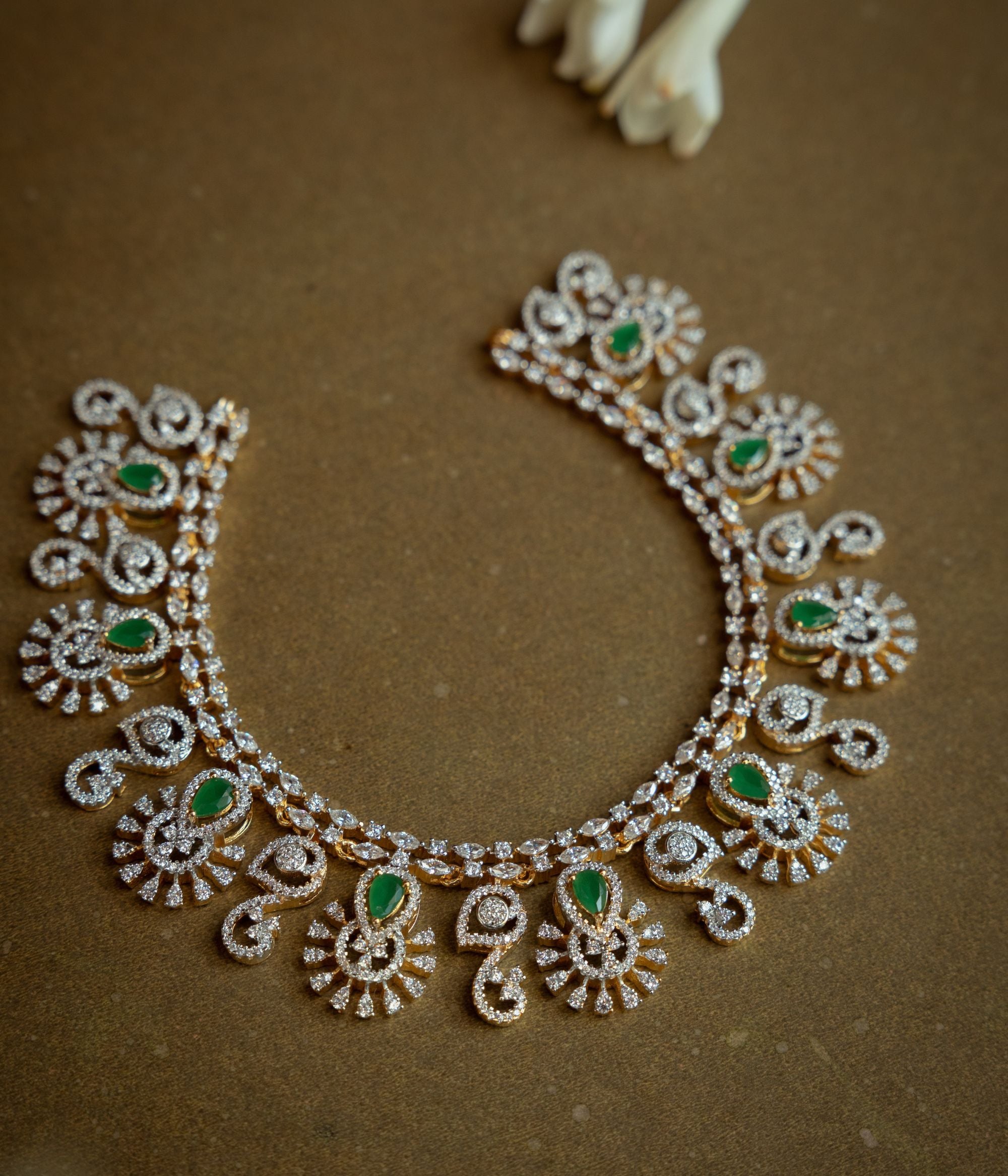 Opulent royal necklace, 925 silver