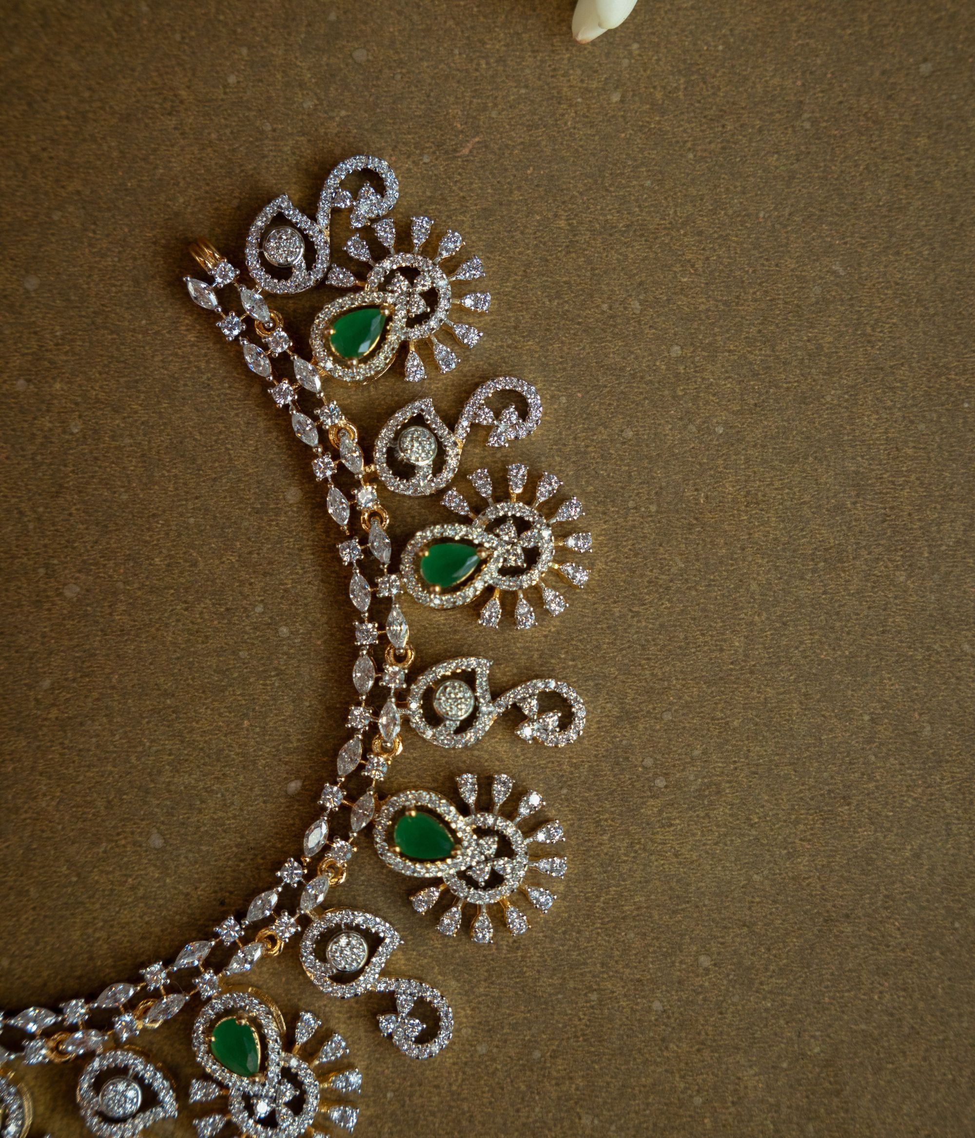 Opulent royal necklace, 925 silver