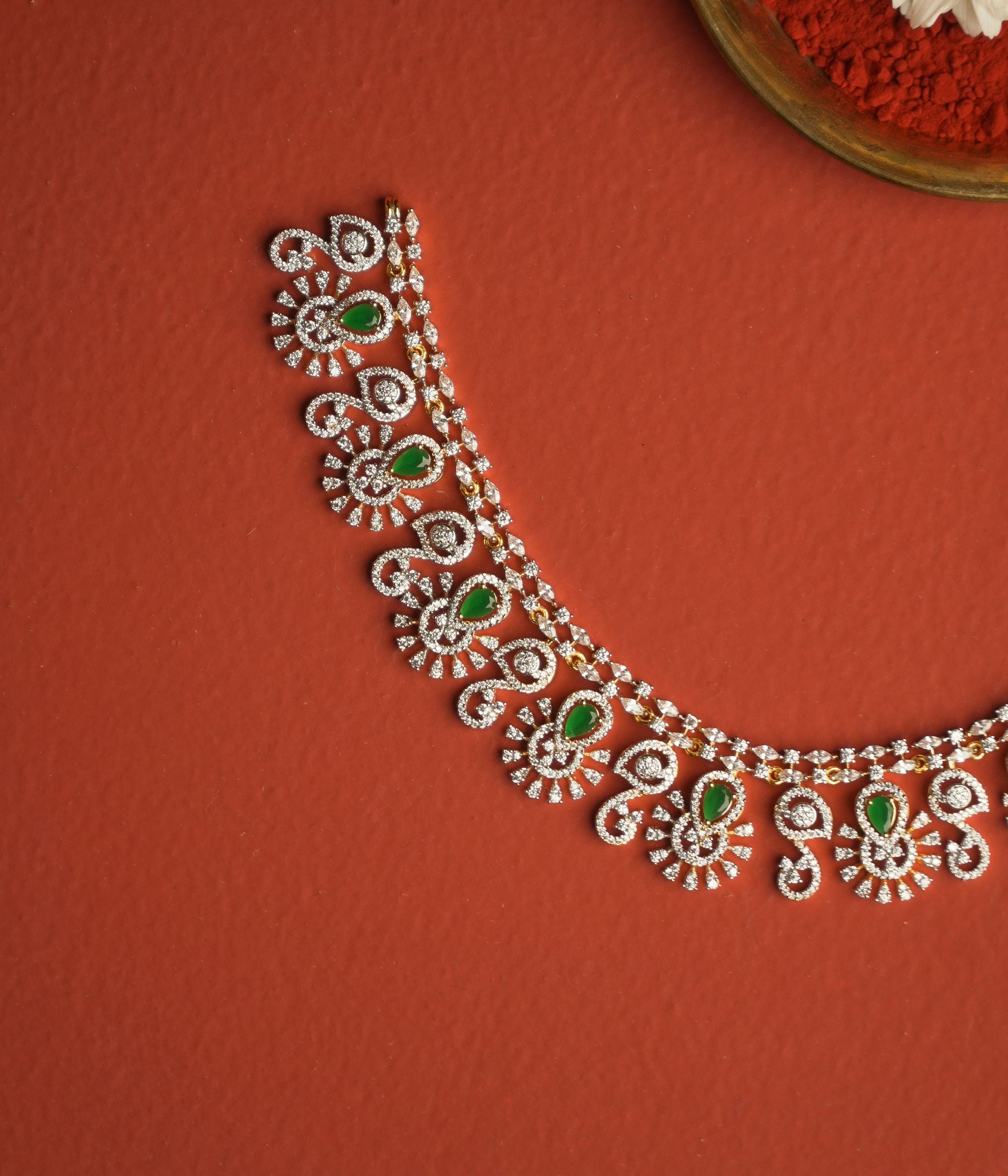 Opulent royal necklace, 925 silver