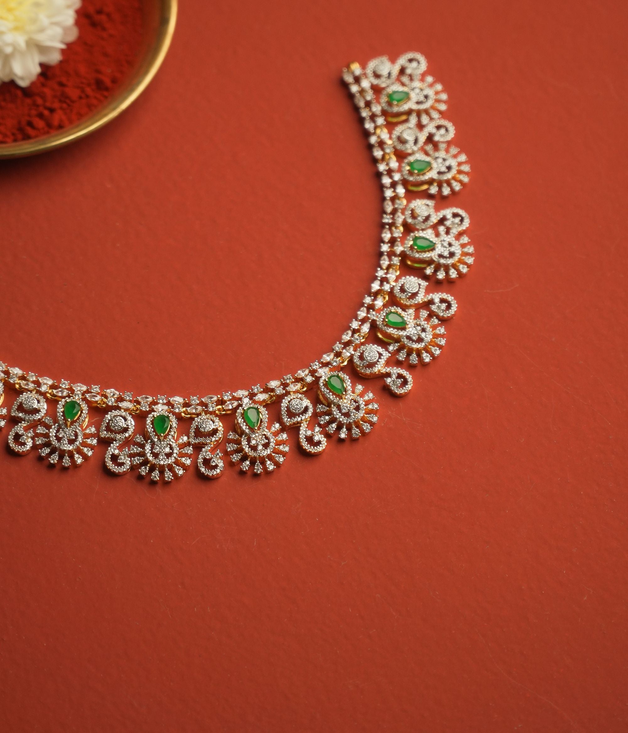 Opulent royal necklace, 925 silver