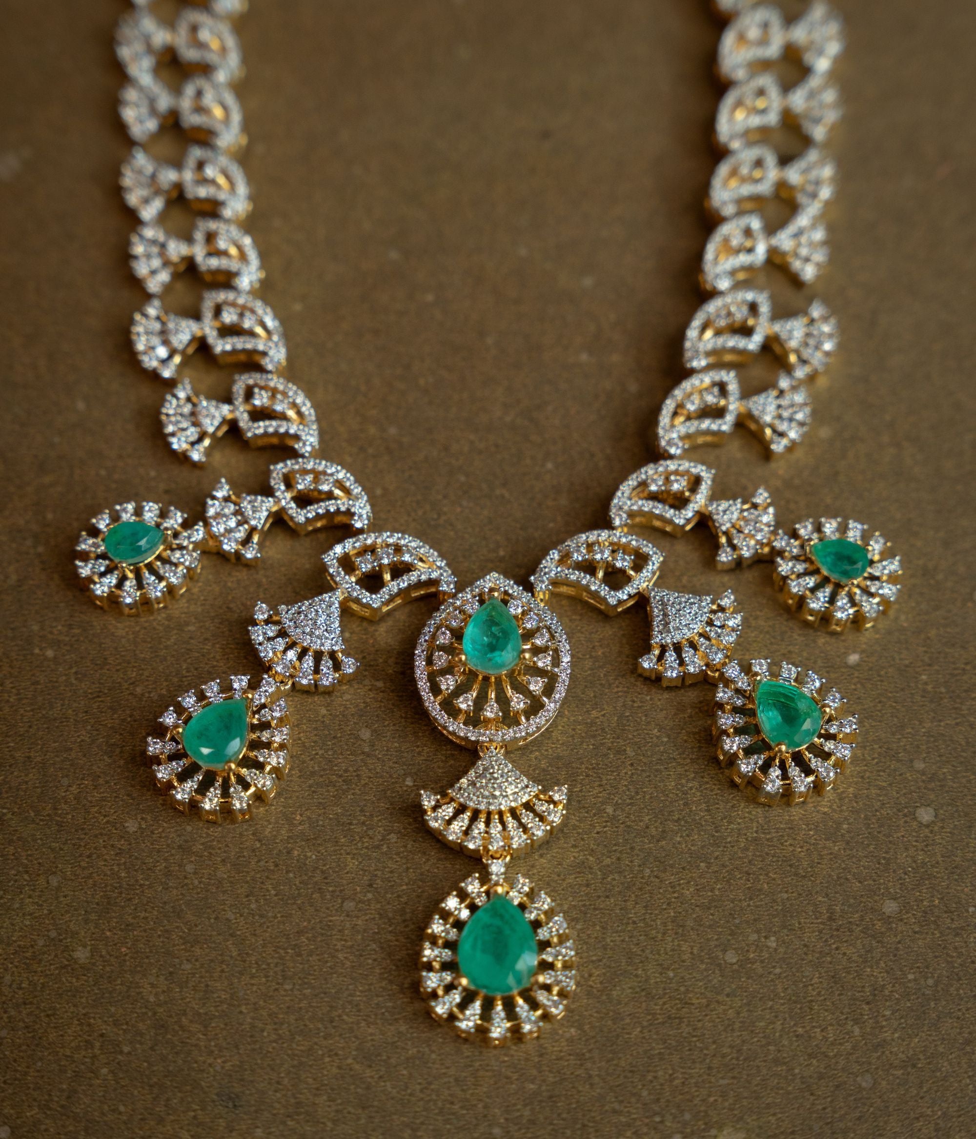 Designer heritage style silver necklace