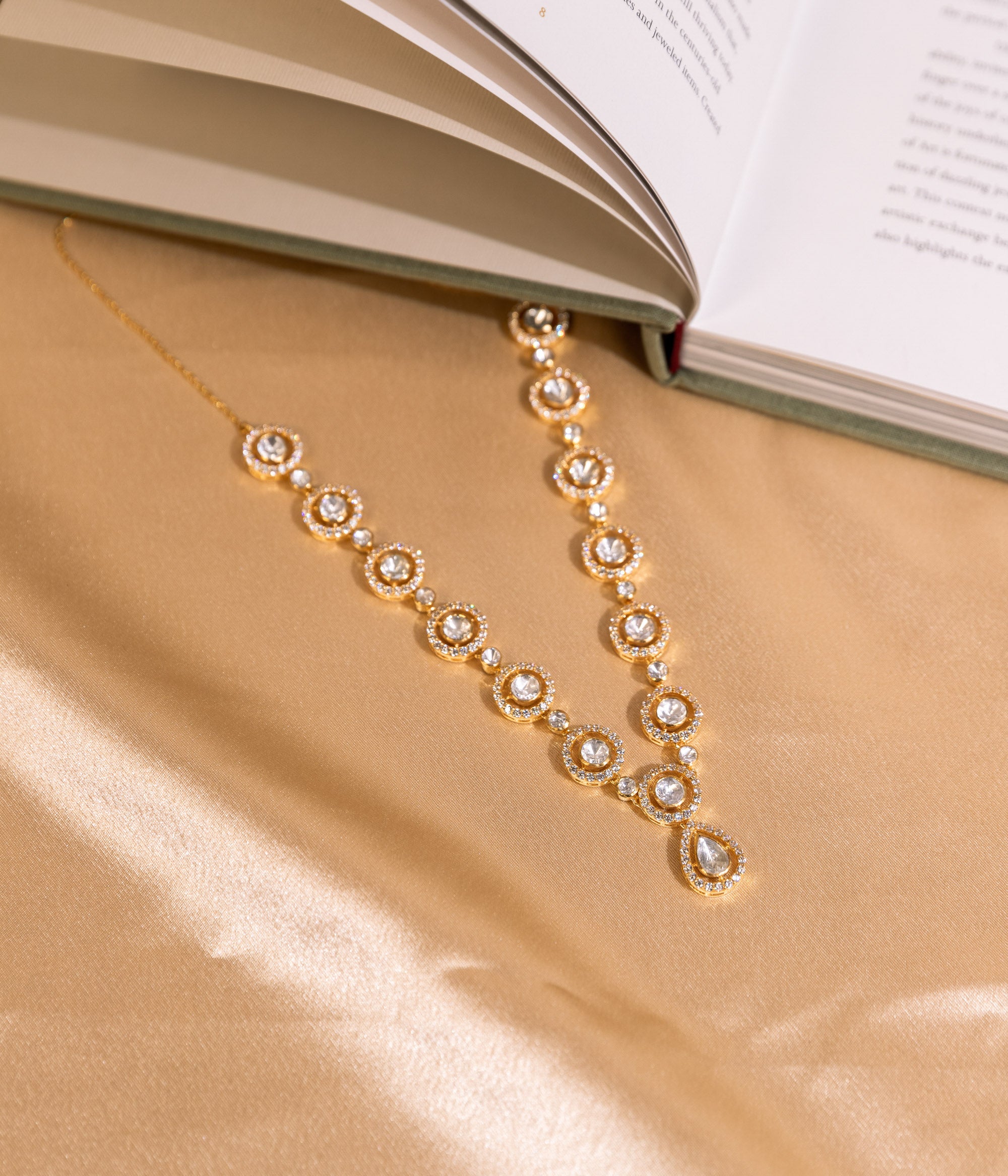 Sia Contemporary Moissonite Short Necklace