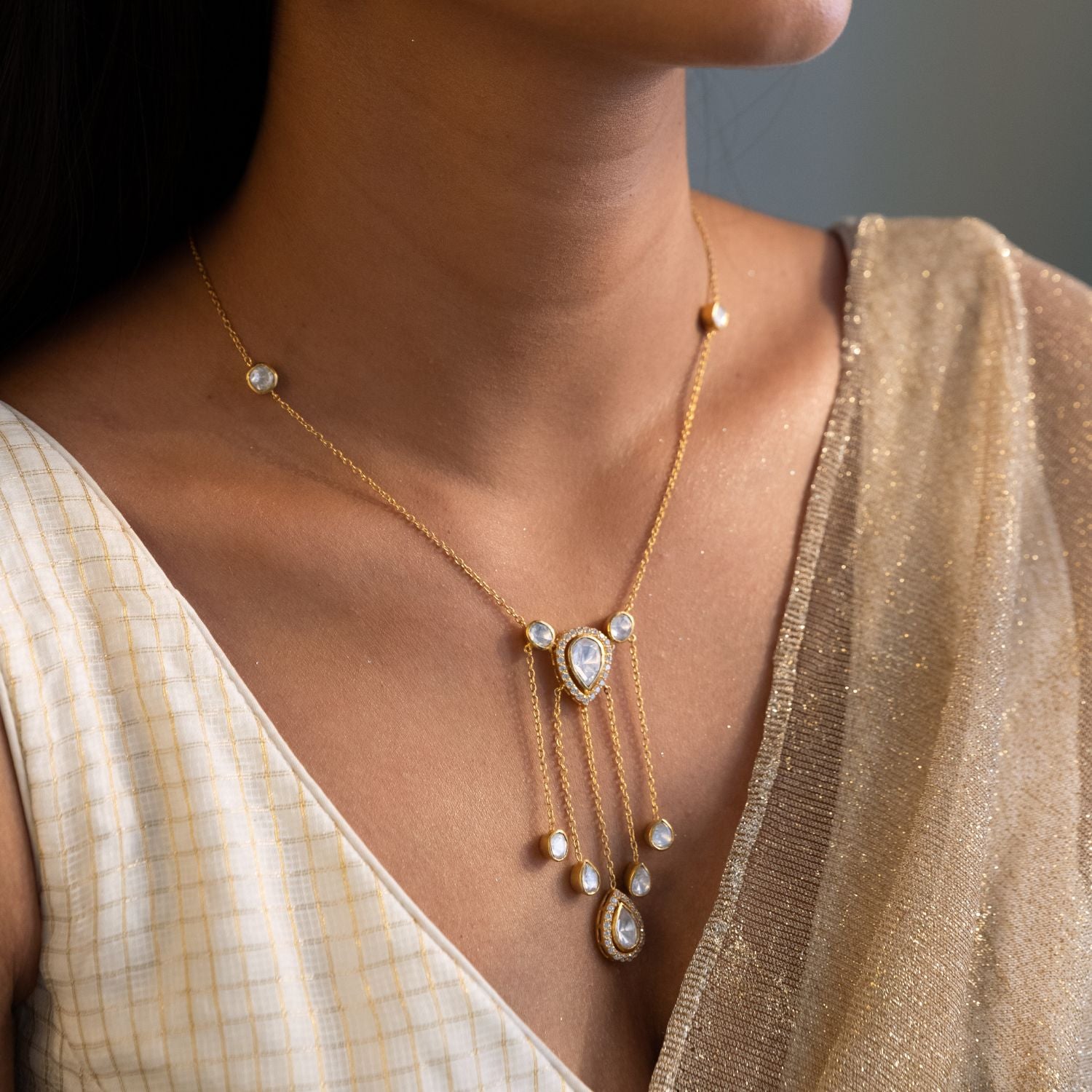 Sia Dew Line Moissonite Chain