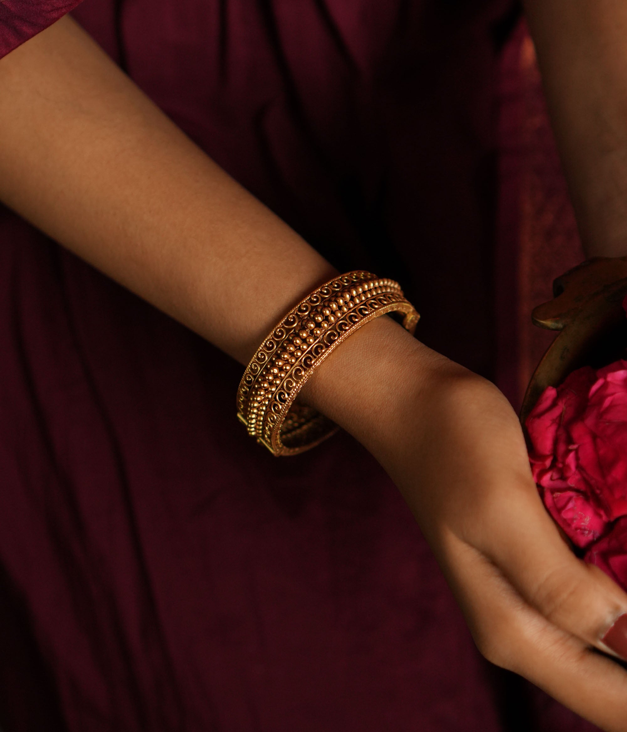 92.5 silver Avery Kada handcrafted in Chennai