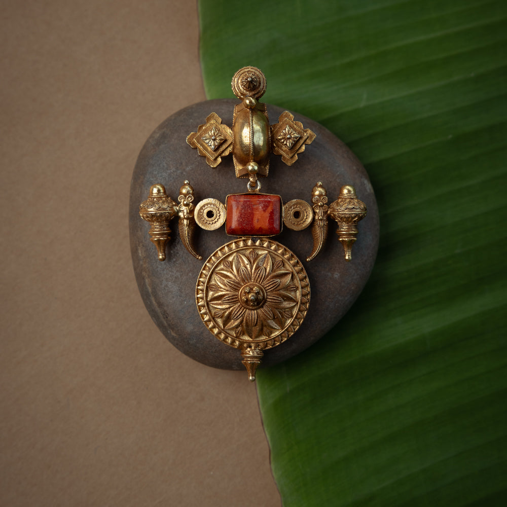 Trible Pendant with nan, themed around Heritage.