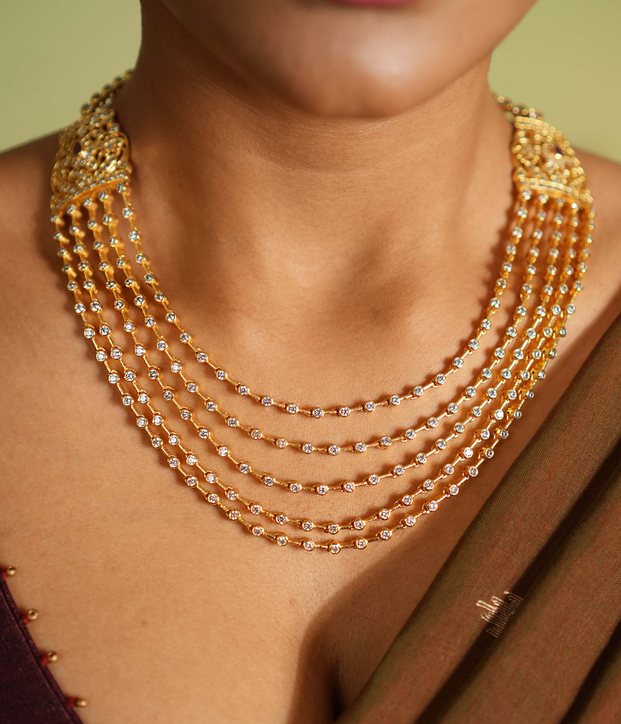 Festive Taasha necklace handcrafted in Chennai