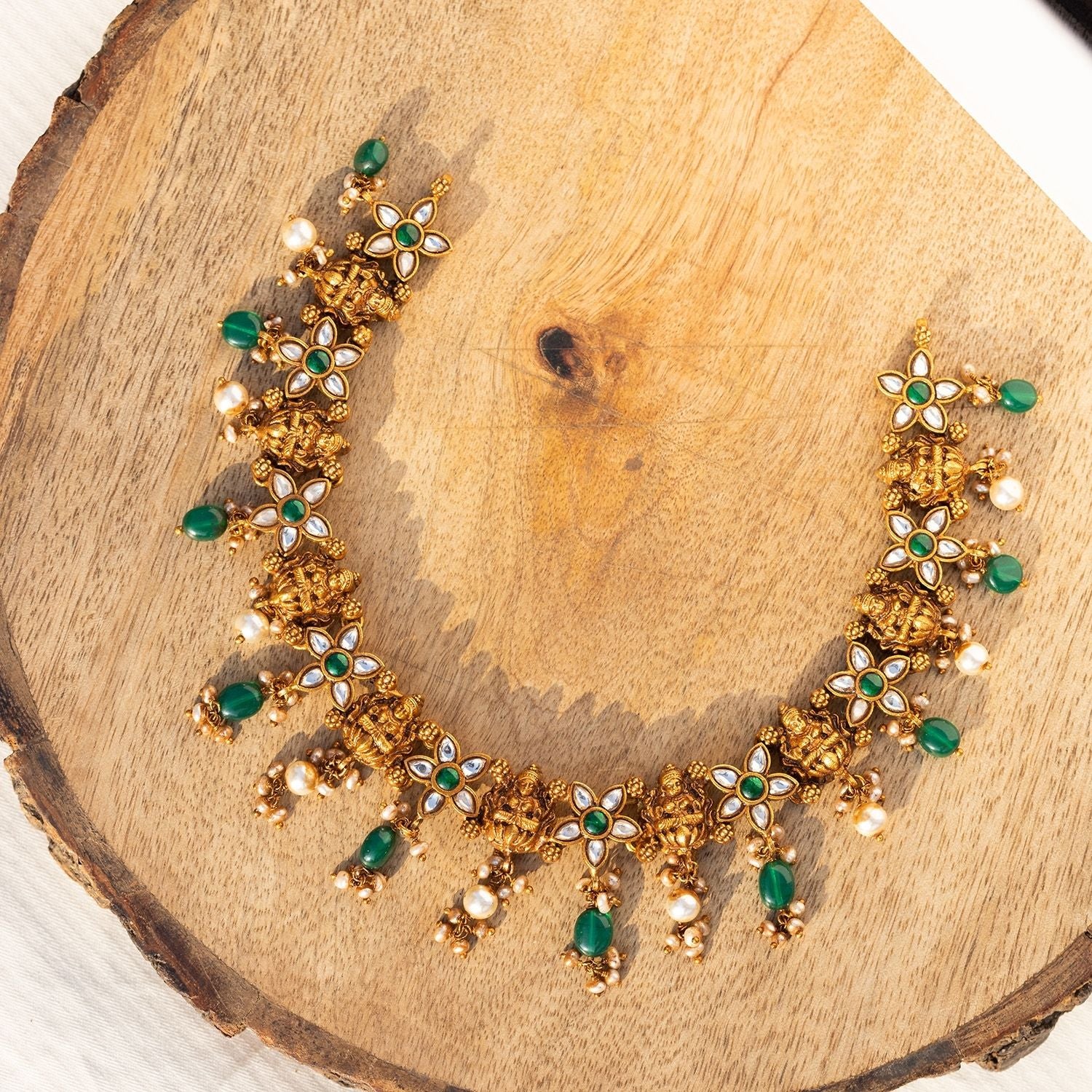 Vignette Lakshmi Deep Nakshi Necklace