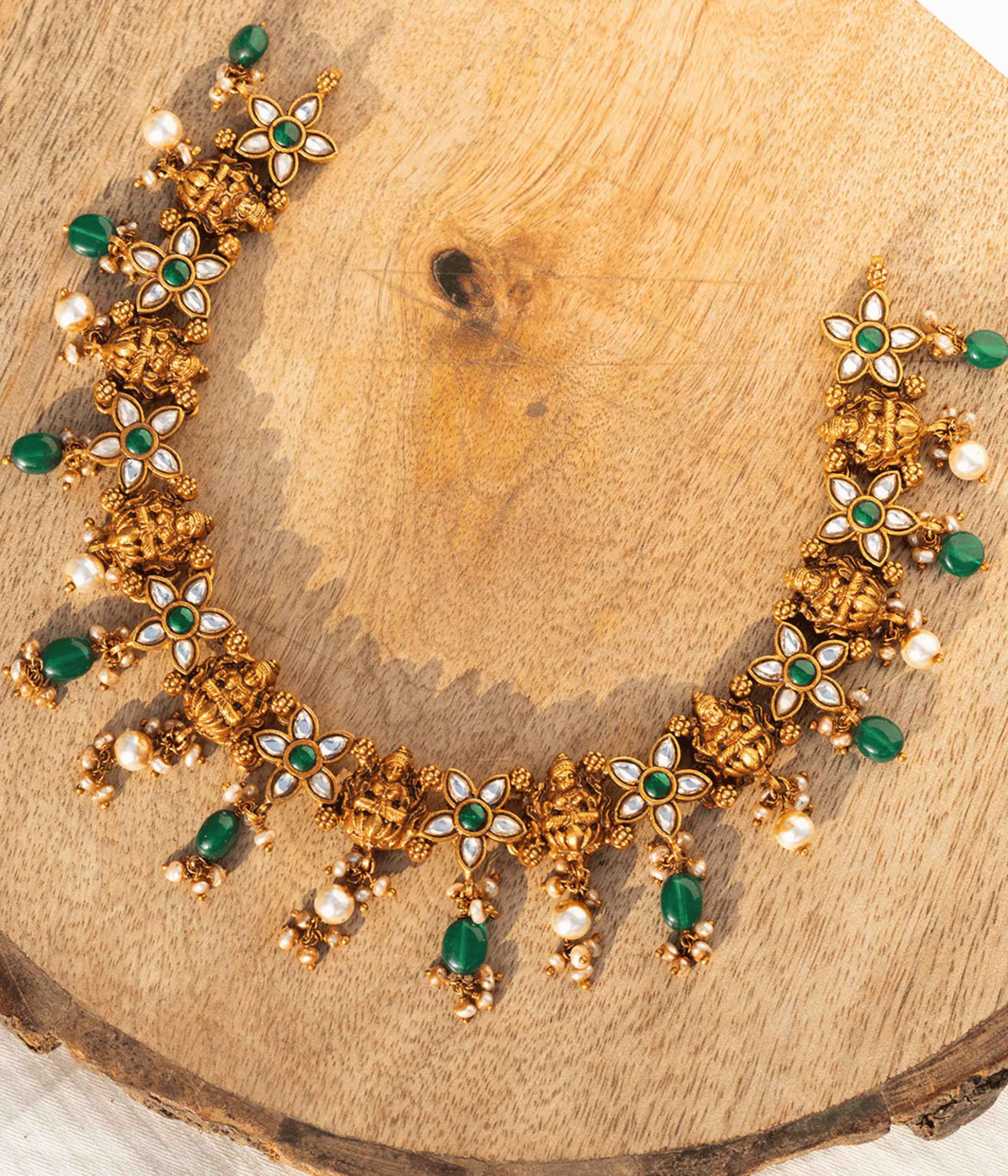 Vignette Lakshmi Deep Nakshi Necklace