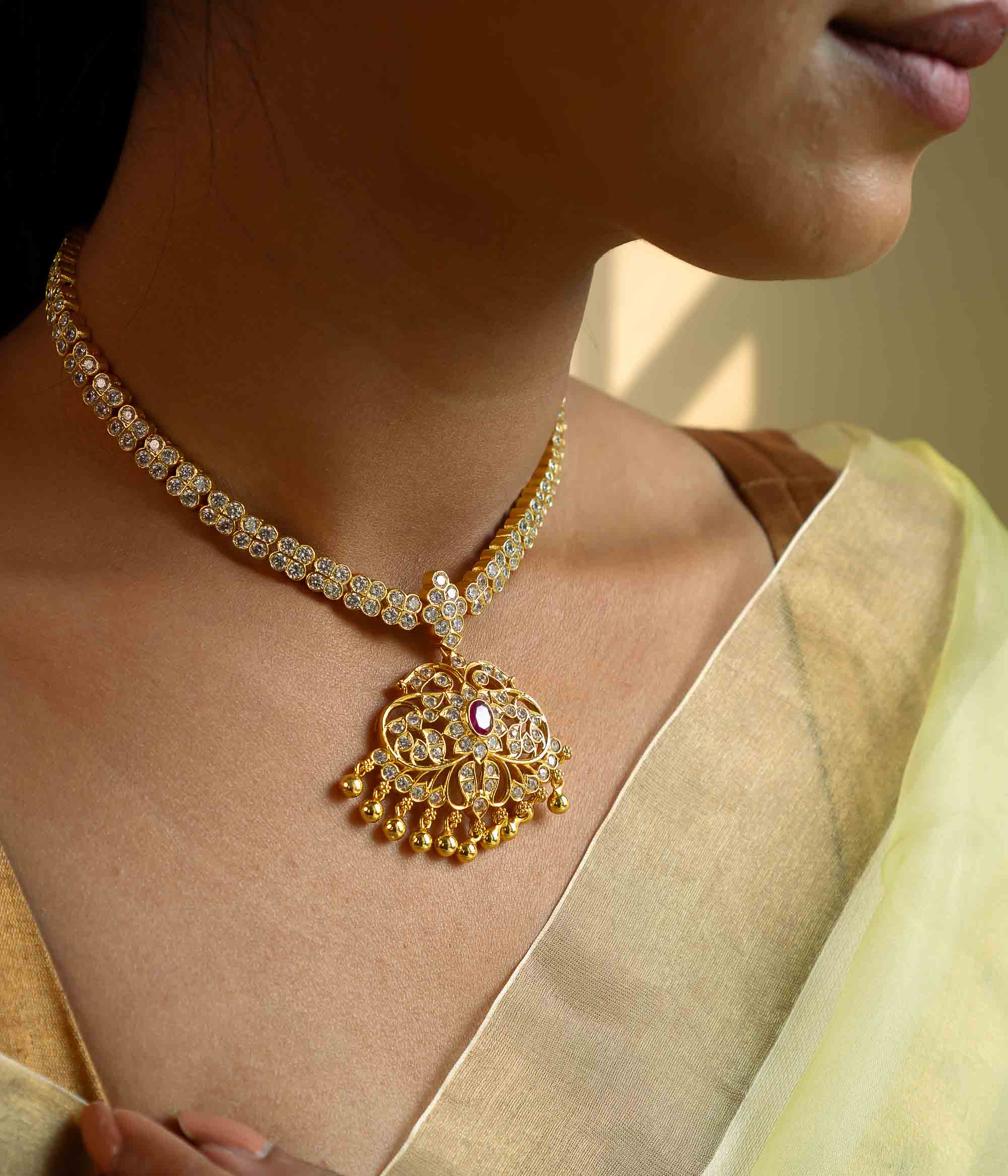 Vindini Heirloom Attigai Necklace