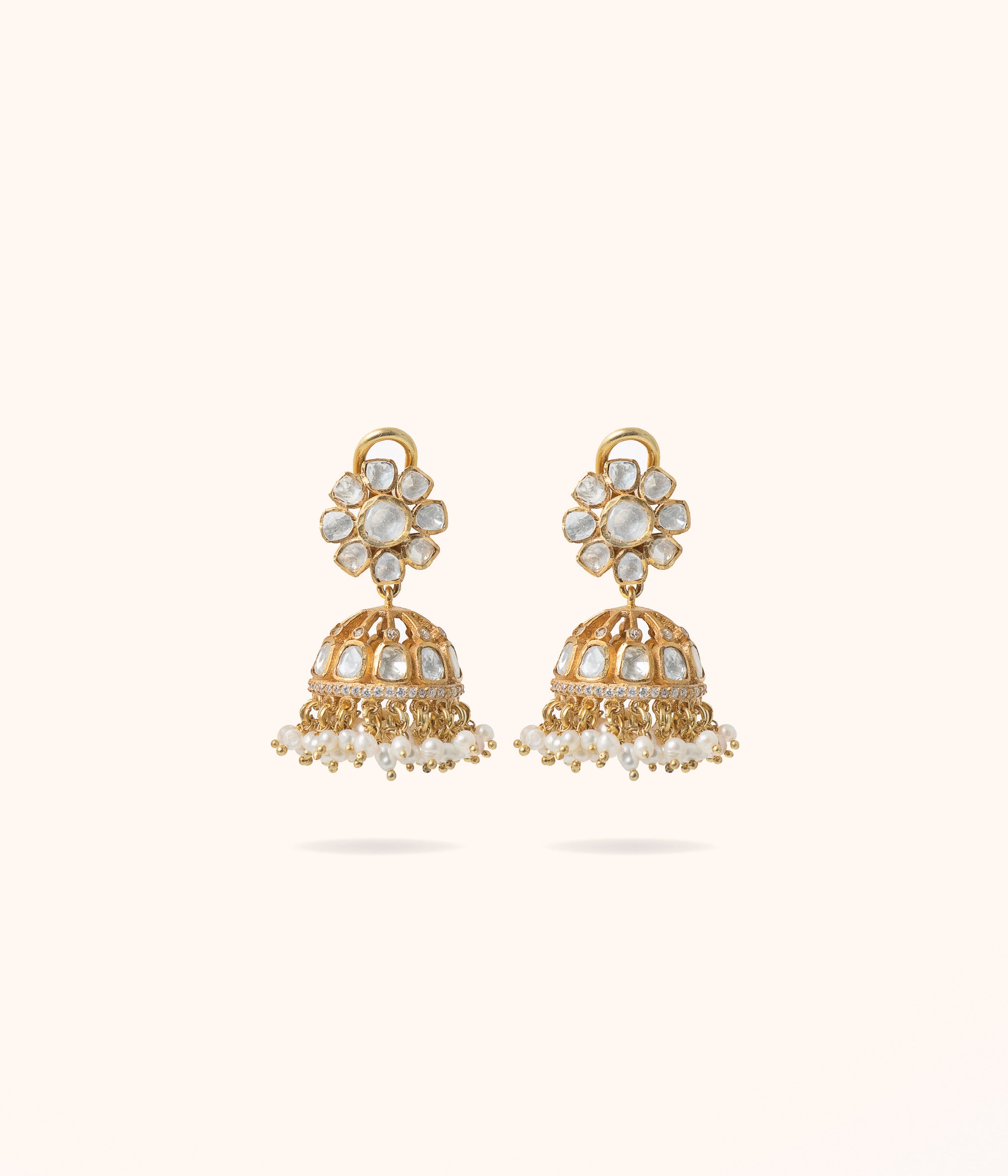 Viste Small Moissonite Traditional Jhumka