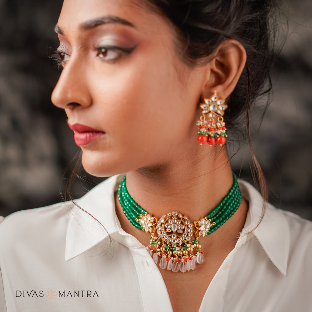 Expressions in Red Choker