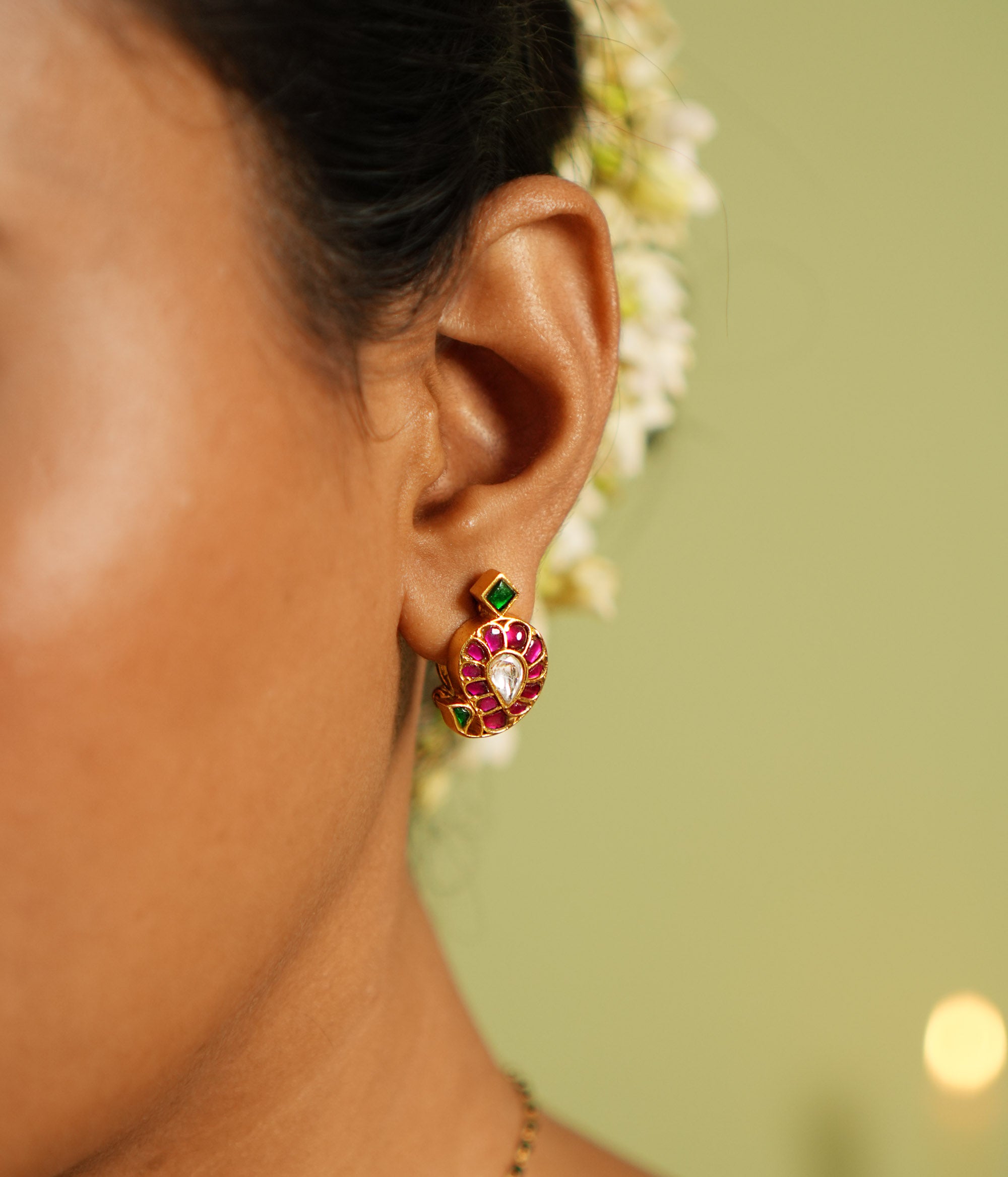 Mayil Patt Earring