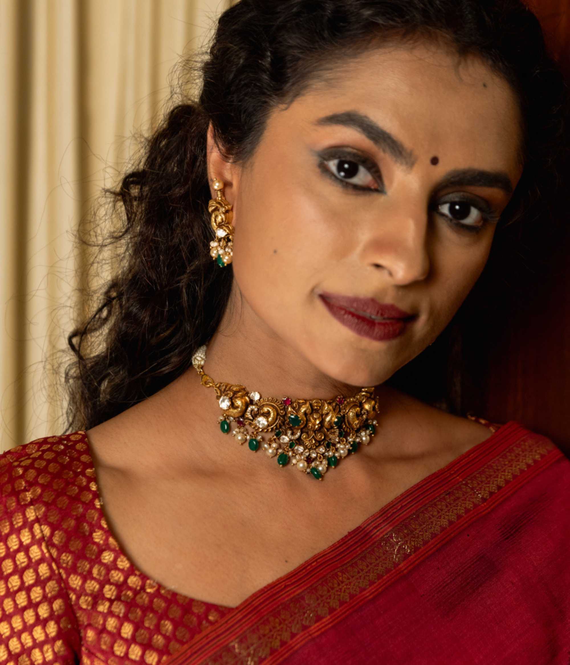 DivasMantra traditional necklace for weddings and festive wear