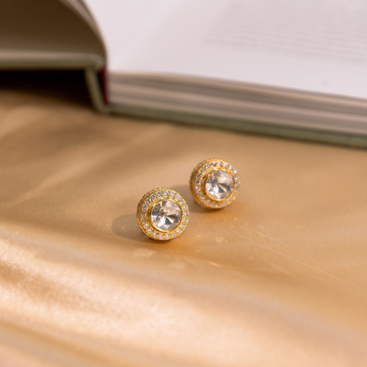 Aivaa Moissonite Polki Earrings