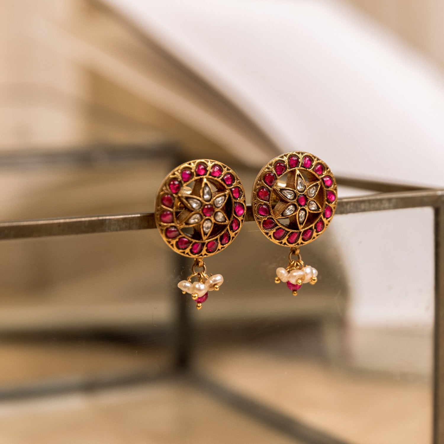Arika Kundan Earrings
