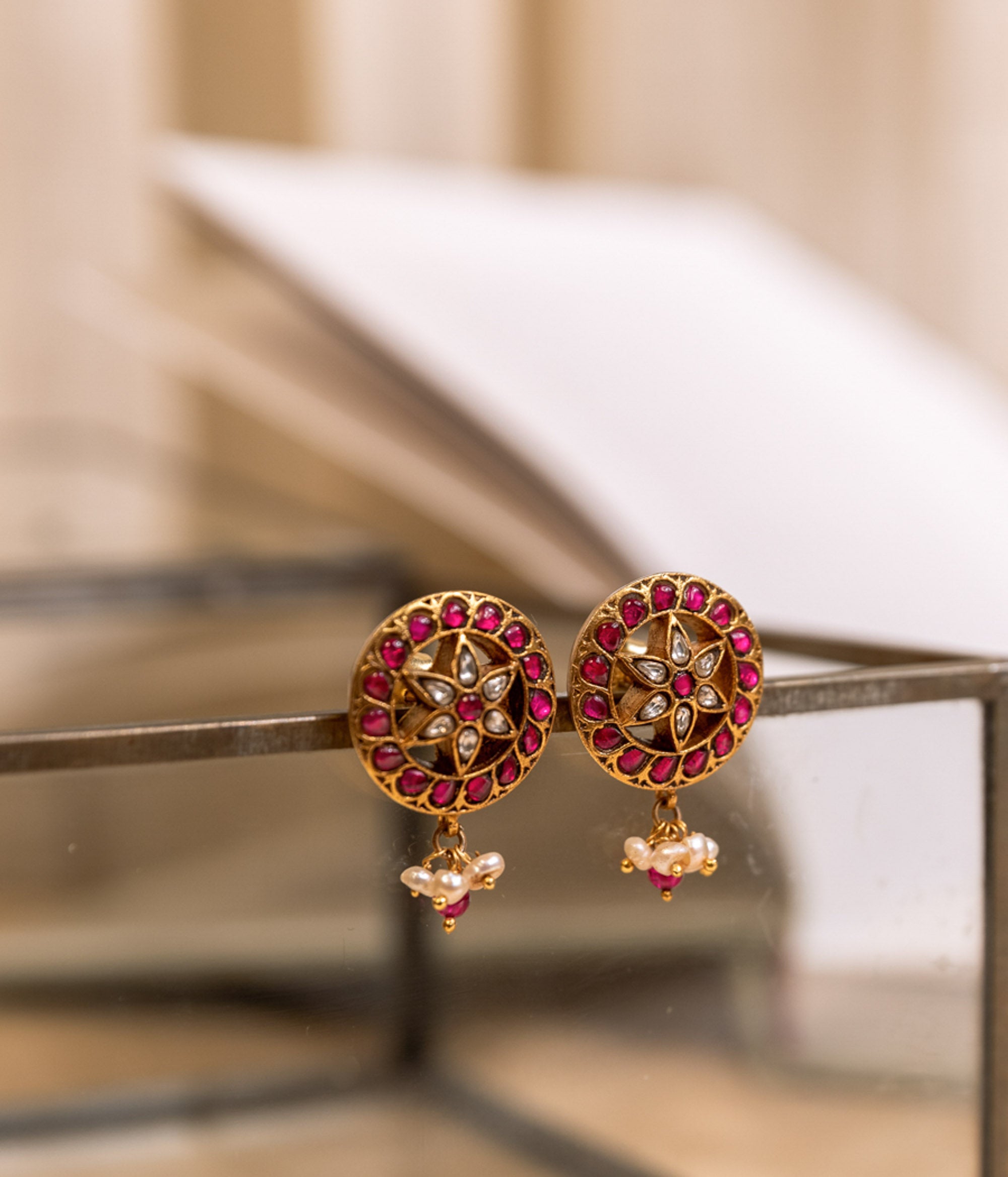 Arika Kundan Earrings