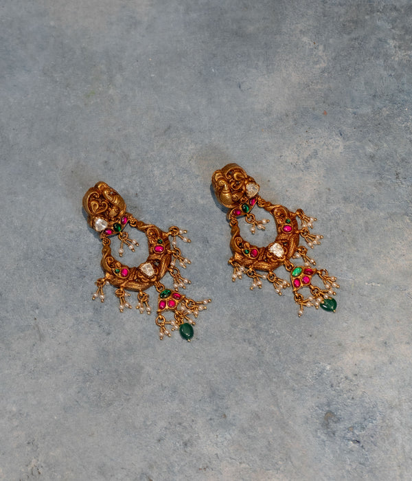 Madhavi Temple Earrings