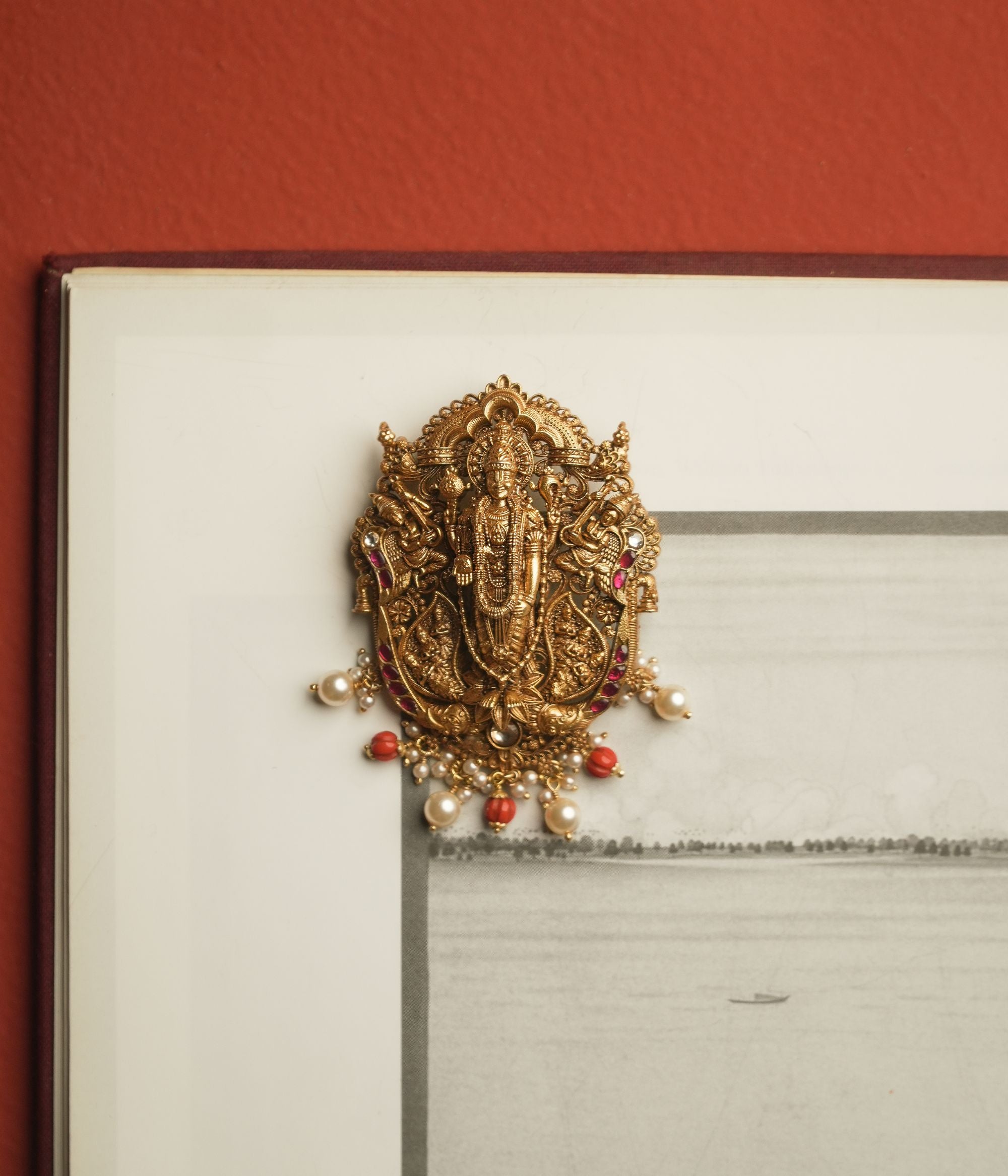 Tulasi pendant, 925 silver