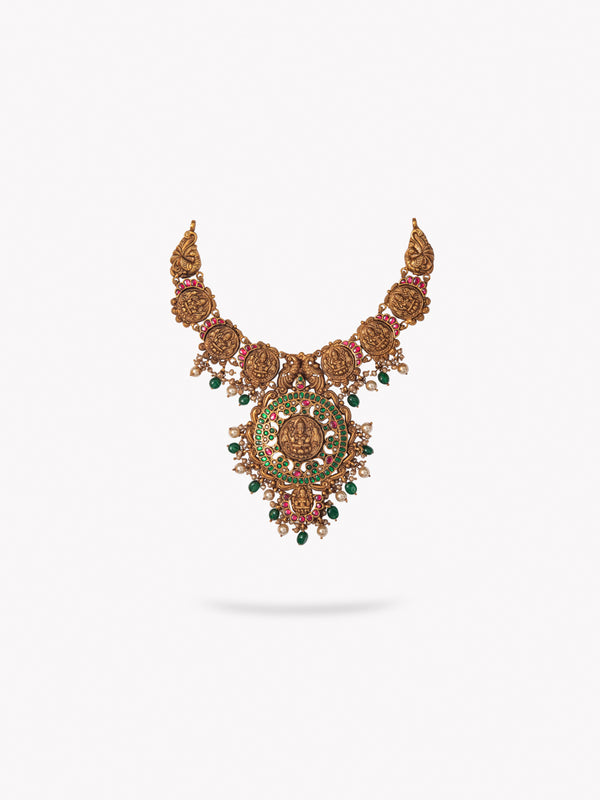 Aditri Antique Lakshmi Nakshi Necklace