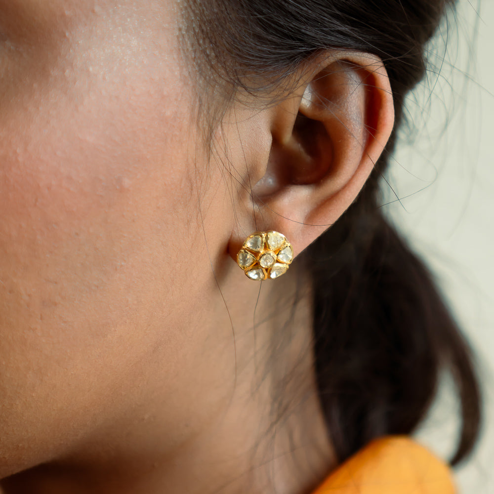 92.5 Sterling Silver Noorie Earrings Gold Plated