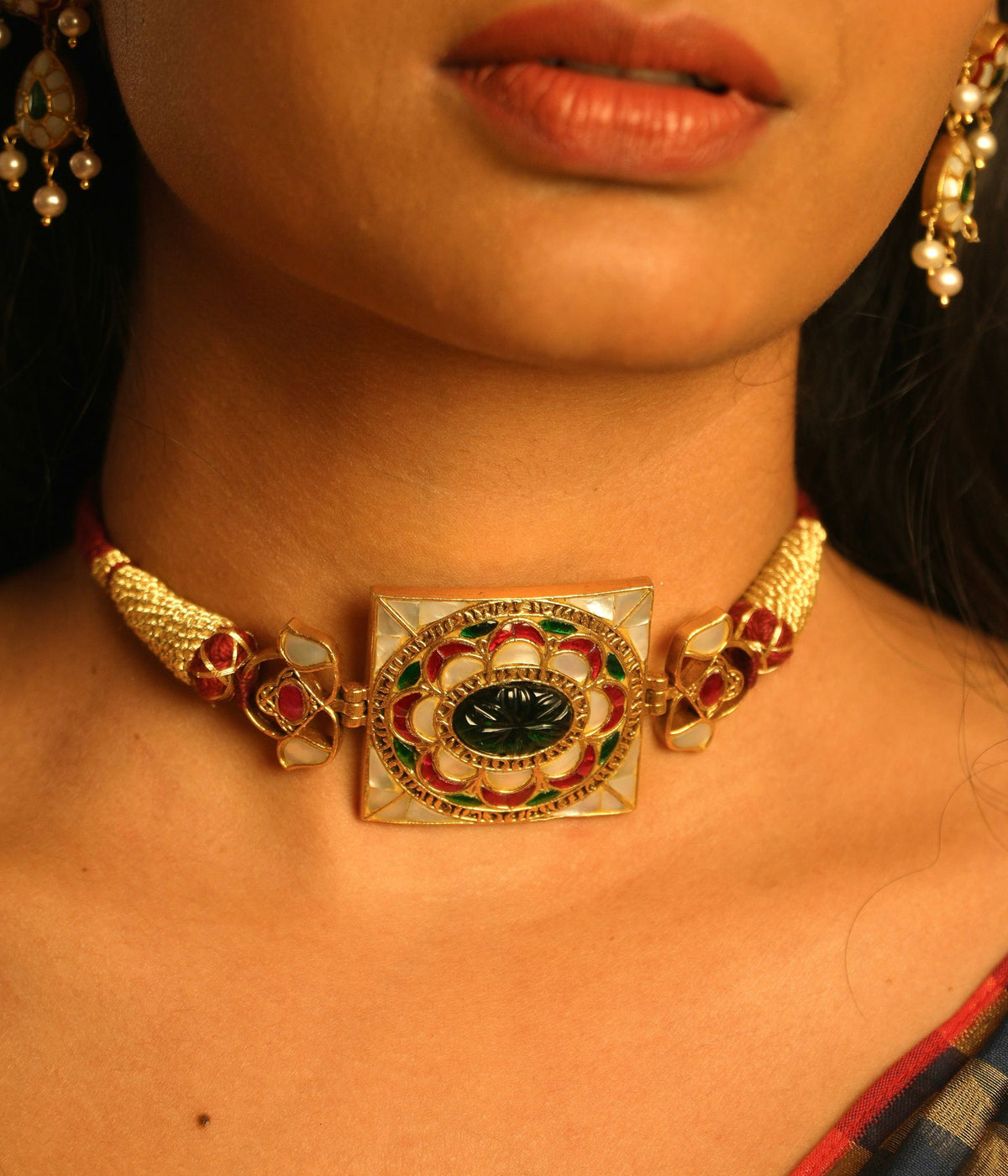 Handcrafted-silver-jewellery-choker-Chennai.jpg