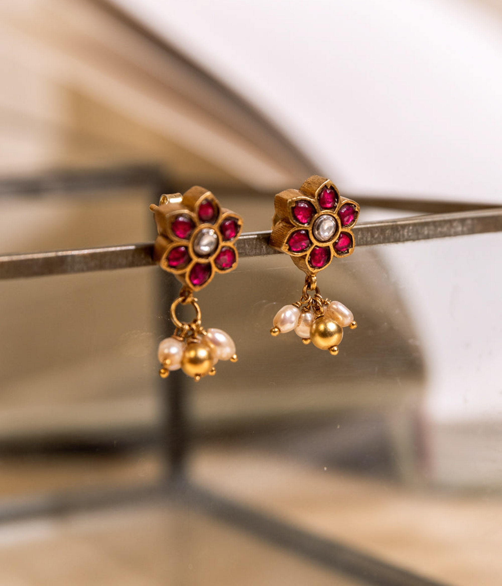Mihira Kundan Earrings