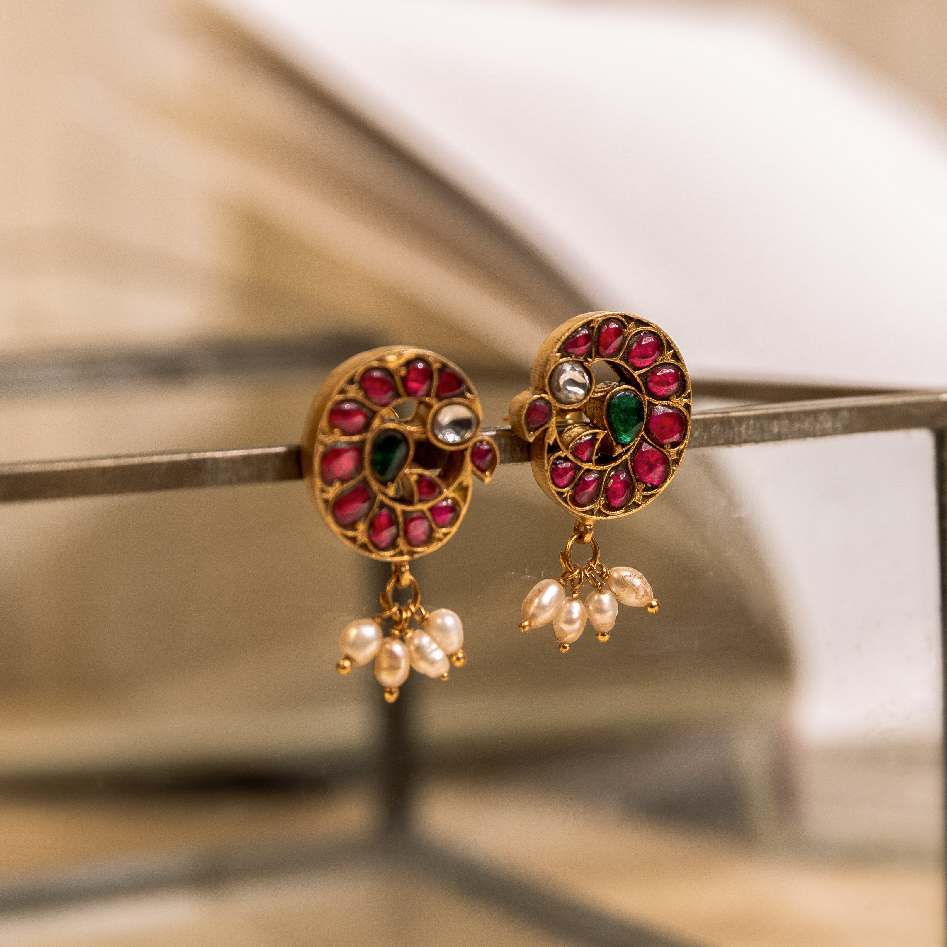 Sarika Kundan Earrings