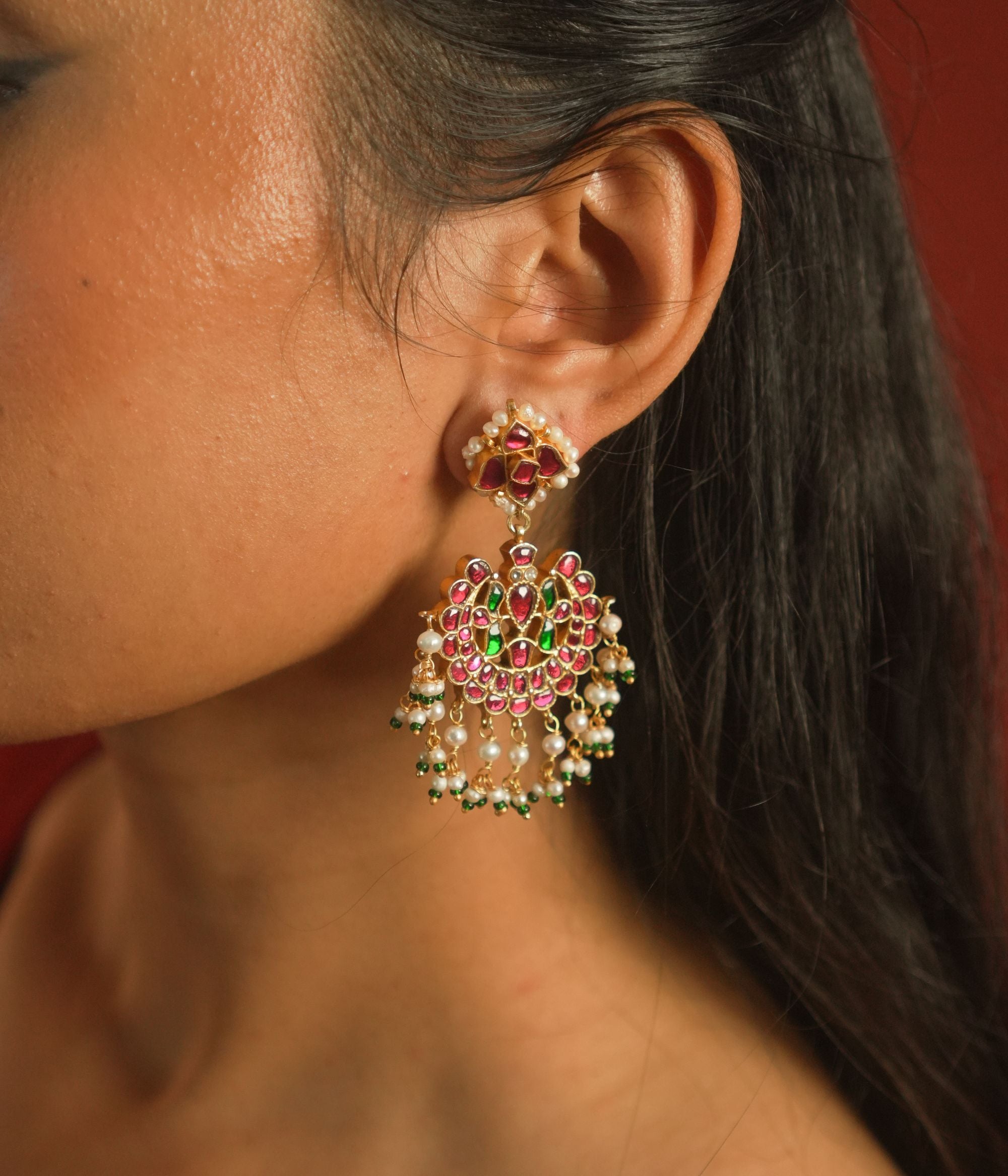 brishti earring, 925 silver