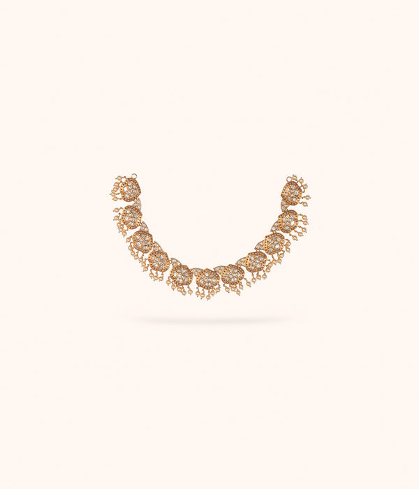Triya White Kundan Short Necklace