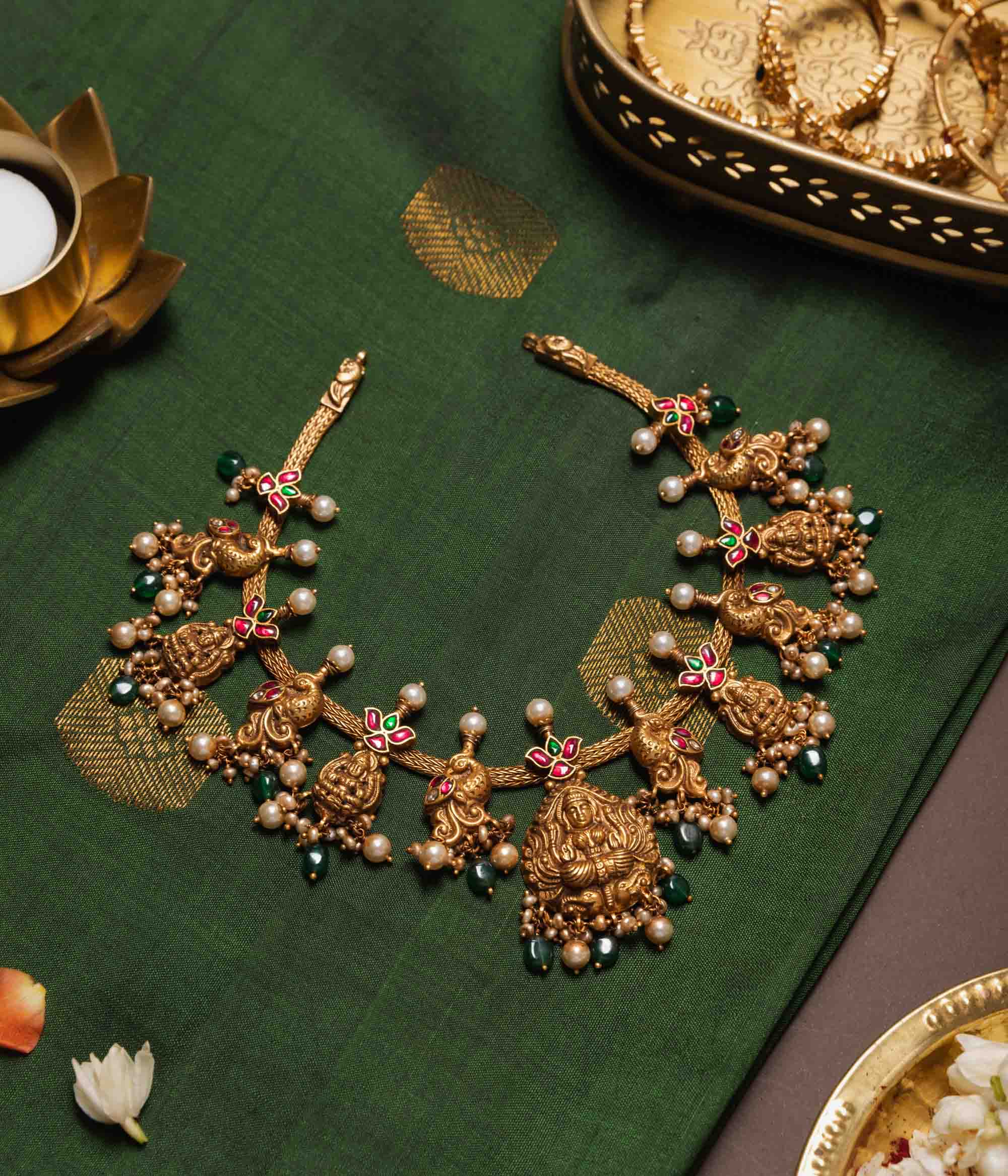 Neelambari Temple Necklace