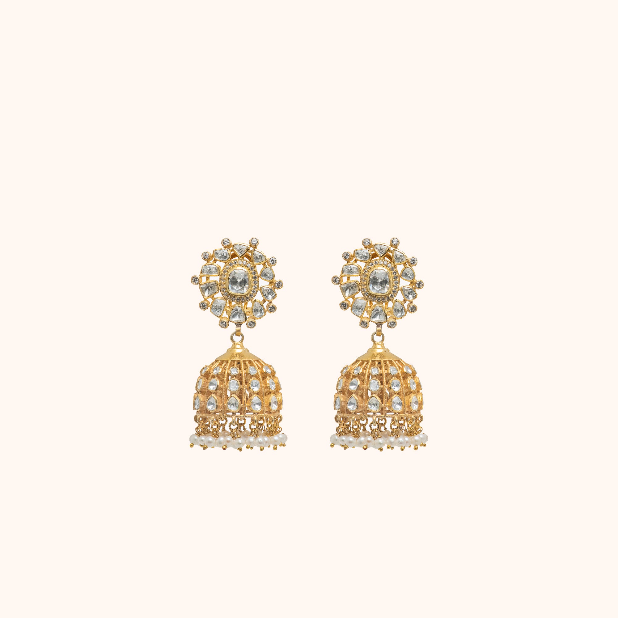 Urahe Classic Moissonite Big Jhumka