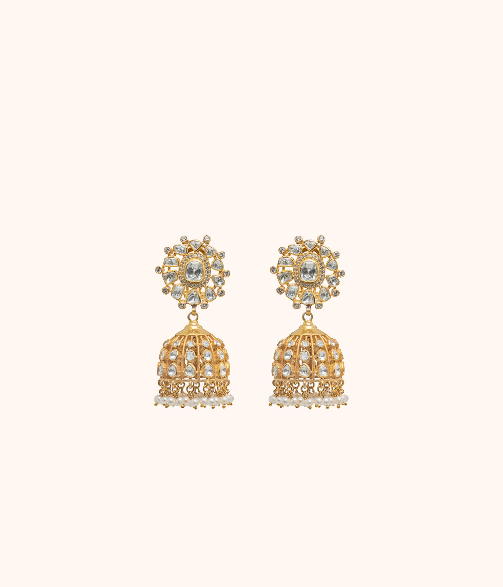 Urahe Classic Moissonite Big Jhumka