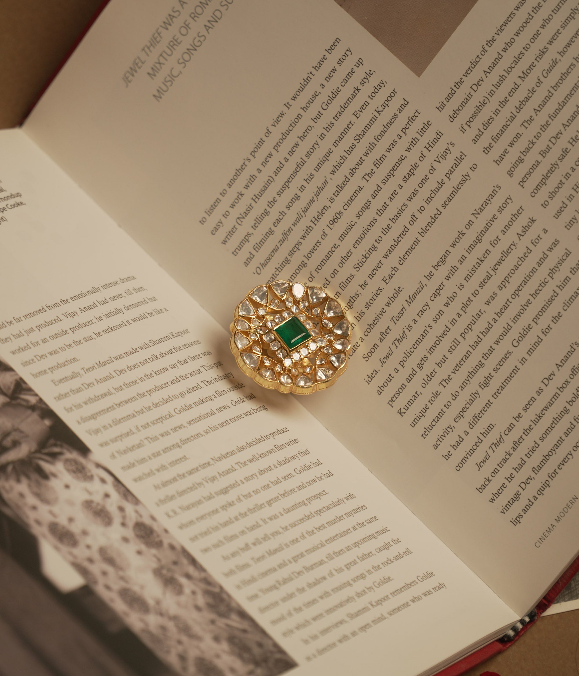 Handmade Green Stone Polki Ring