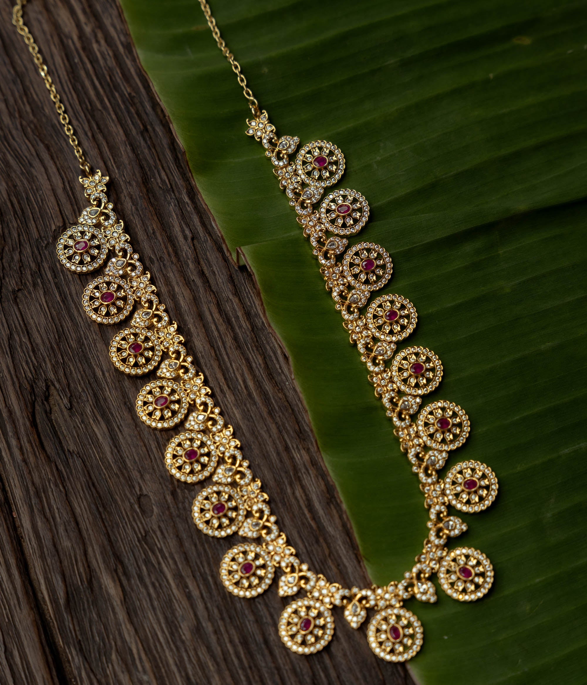 Red Swarovski phoenix necklace