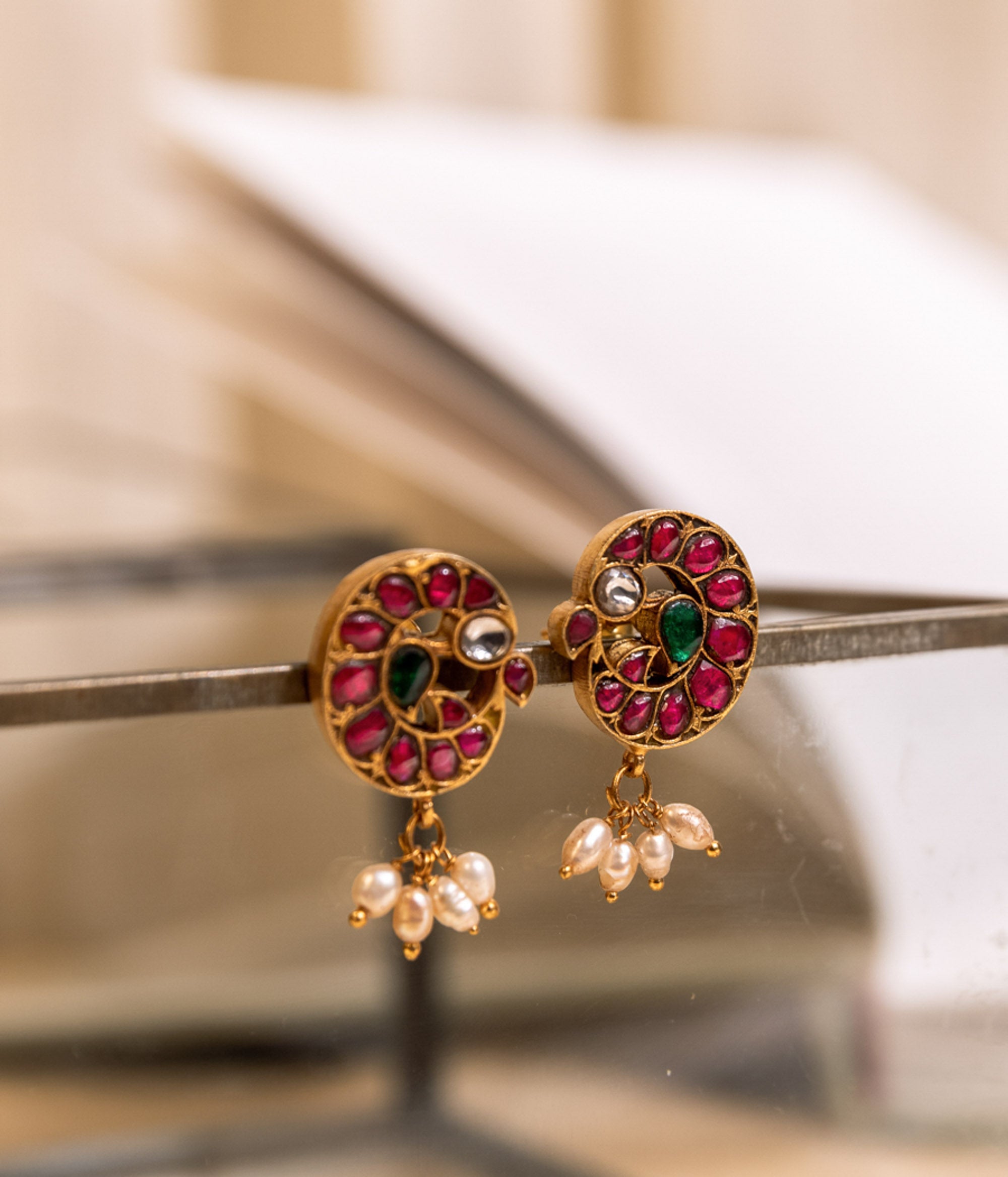 Sarika Kundan Earrings