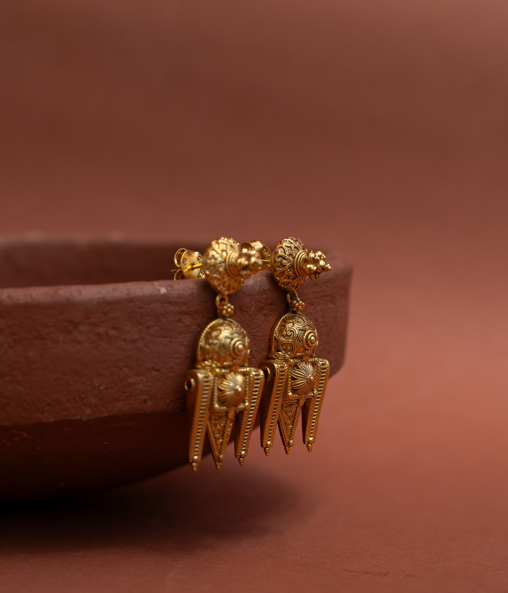 Warrior queen inspired silver dagger earrings