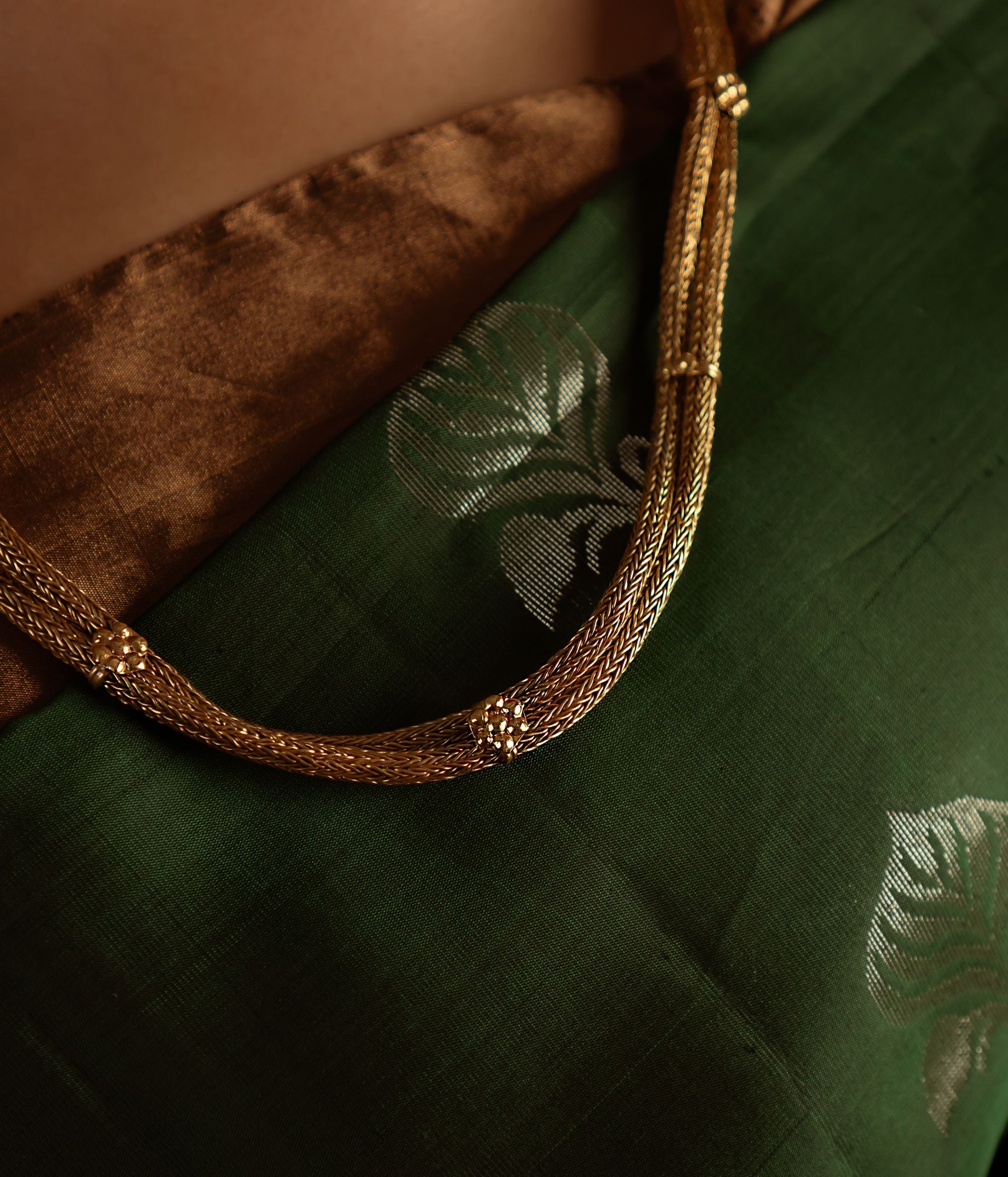 Elegant 22ct Gold Plated Silver Necklace from DivasMantra