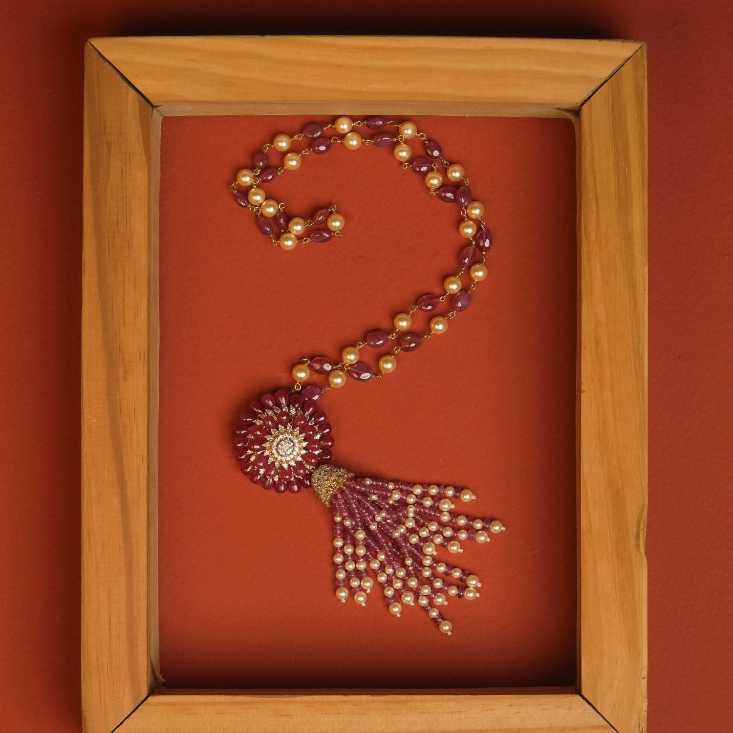 Faina Necklace - 925 silver , beads necklace