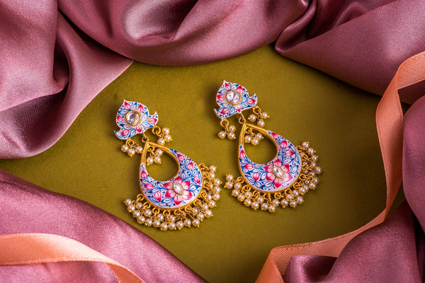 Pink Shikhara Earrings