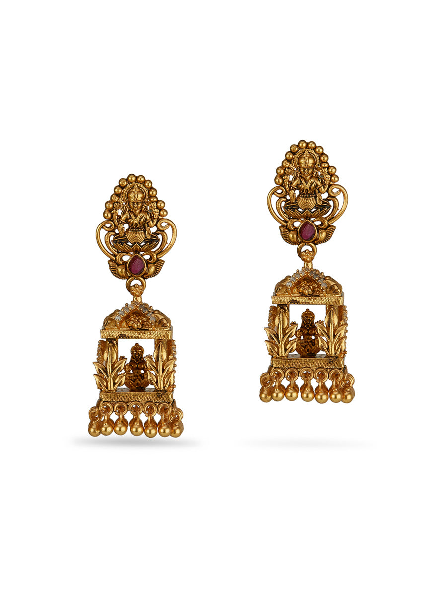 Devi Katha Jhumka Earrings