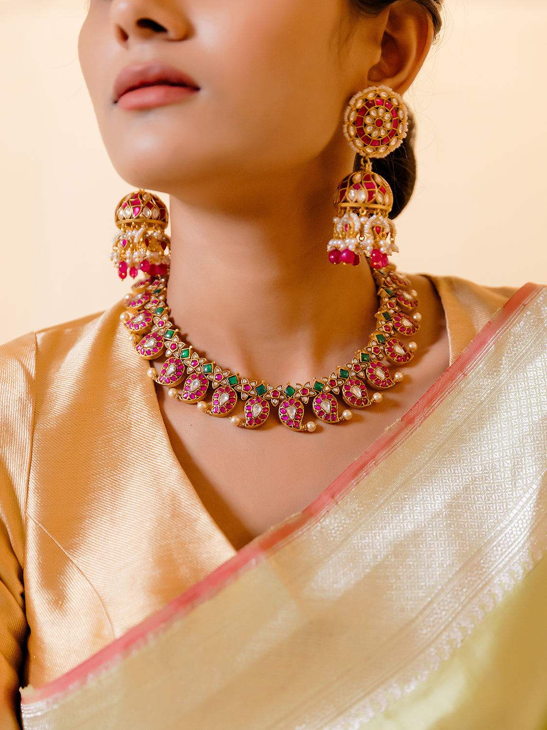Aaradhana Red Mango Necklace