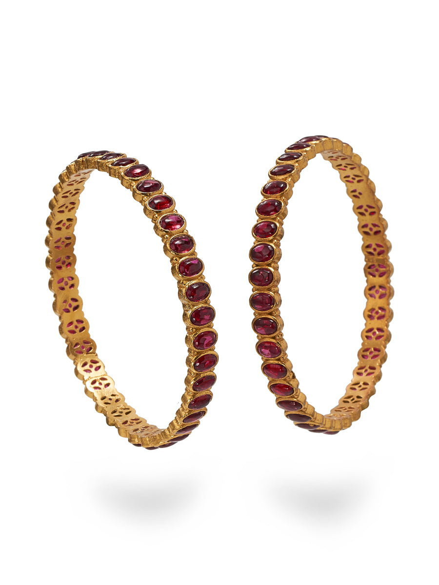 Red Ovals Bangles